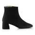 Mari Black Ankle Boots Suede Leather Zurbano