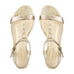 Mimi Gold Leather Sandals Zurbano
